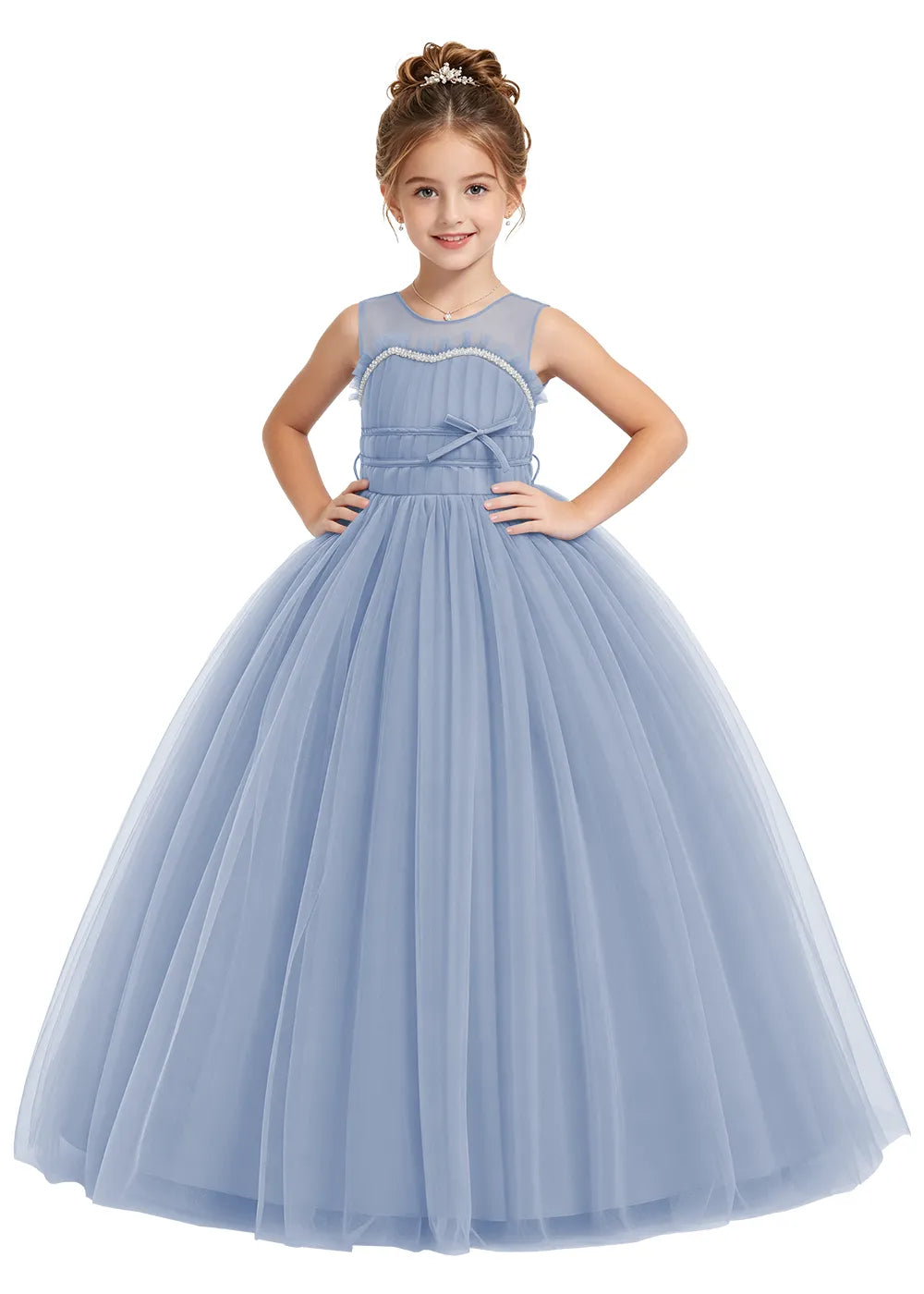 Spitzenkleid mit schulterfreiem Design