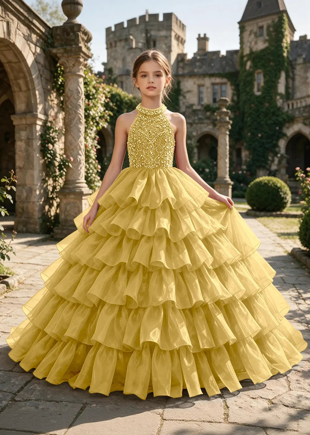 Spitzenkleid mit schulterfreiem Design
