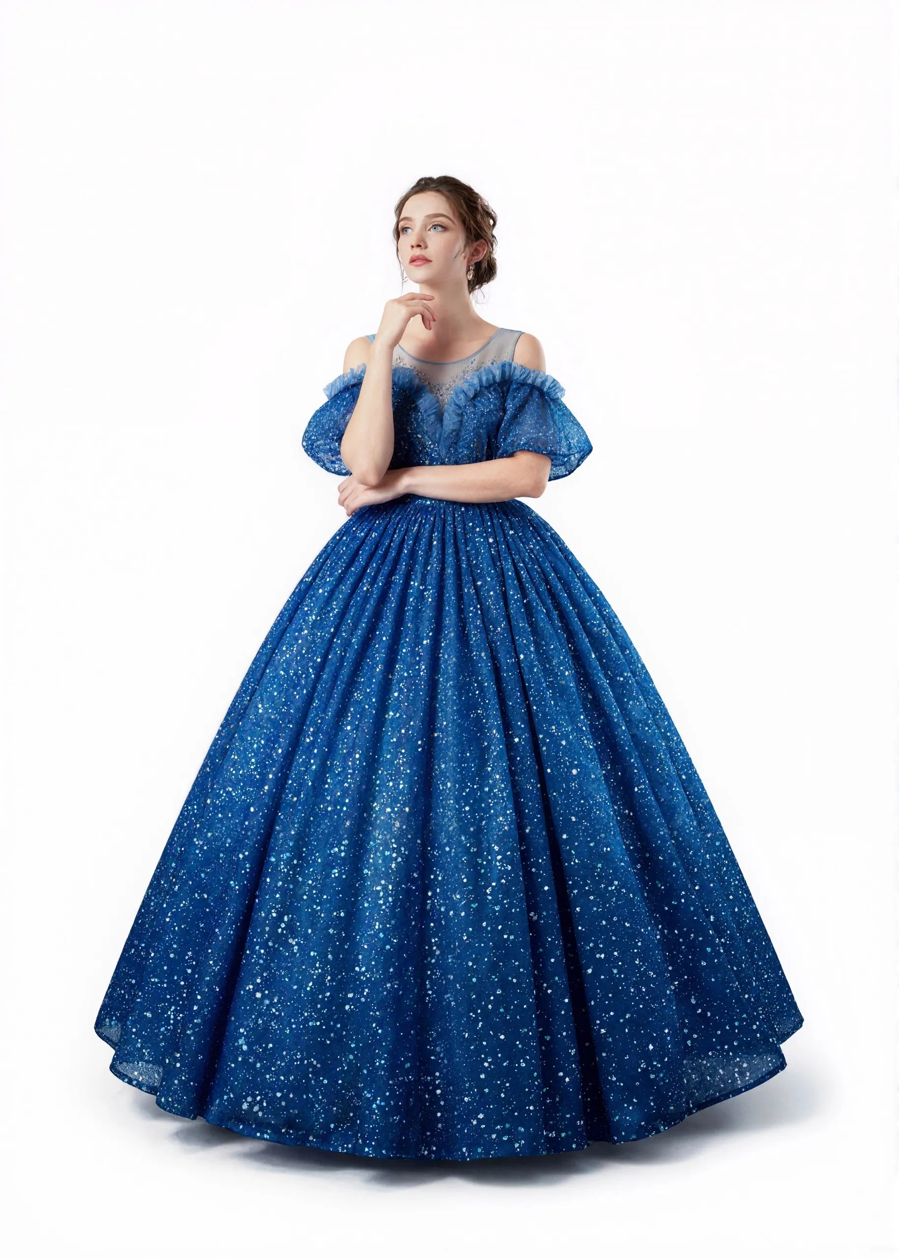 Galaxy Whisper Evening Dress