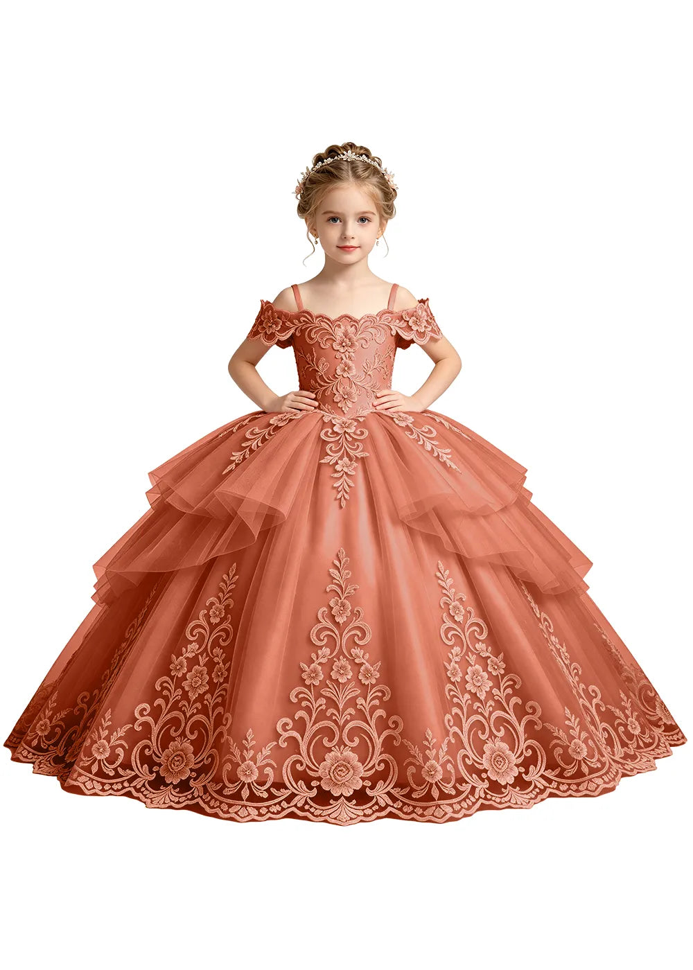 Spitzenkleid mit schulterfreiem Design