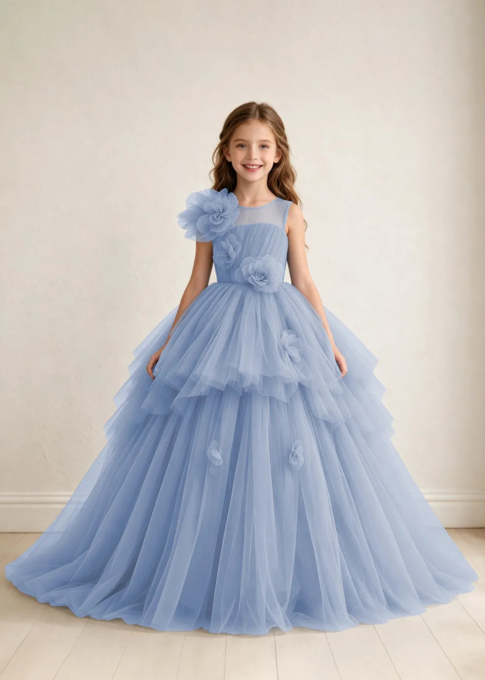 Spitzenkleid mit schulterfreiem Design