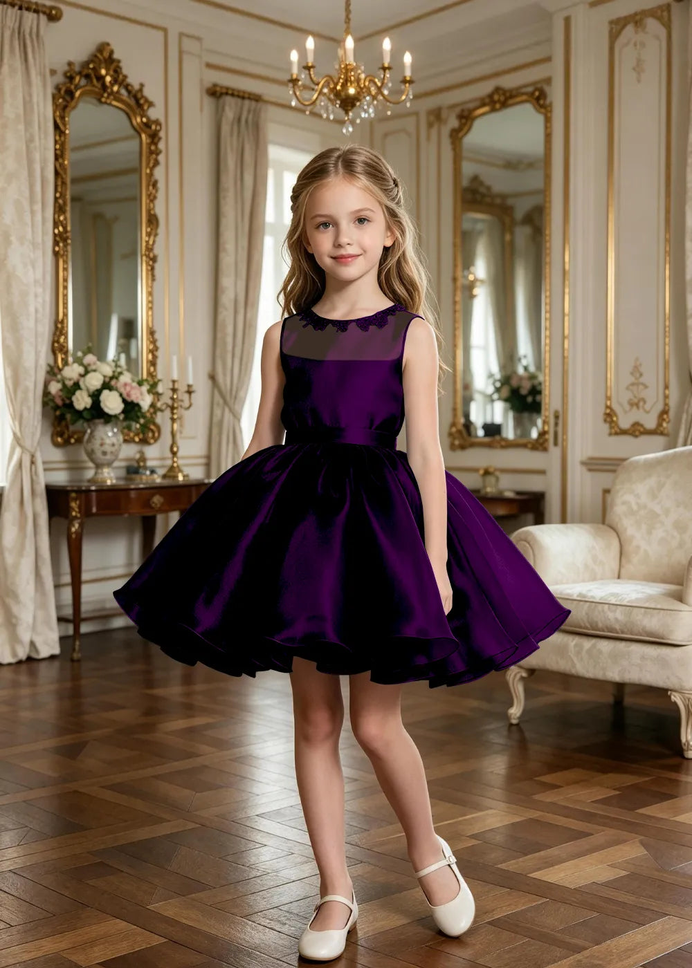 Spitzenkleid mit schulterfreiem Design