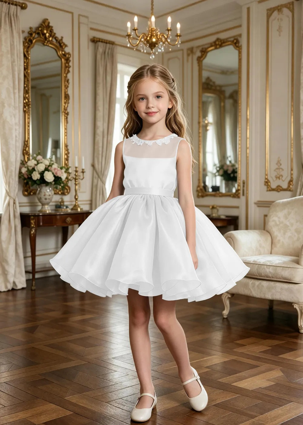 Spitzenkleid mit schulterfreiem Design
