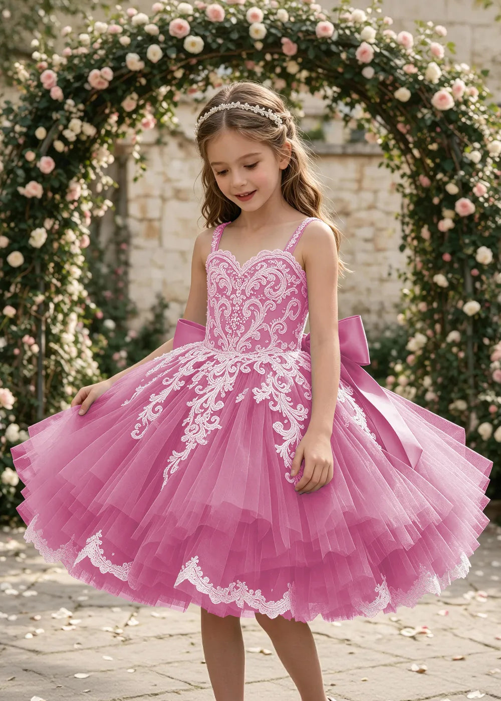 Spitzenkleid mit schulterfreiem Design