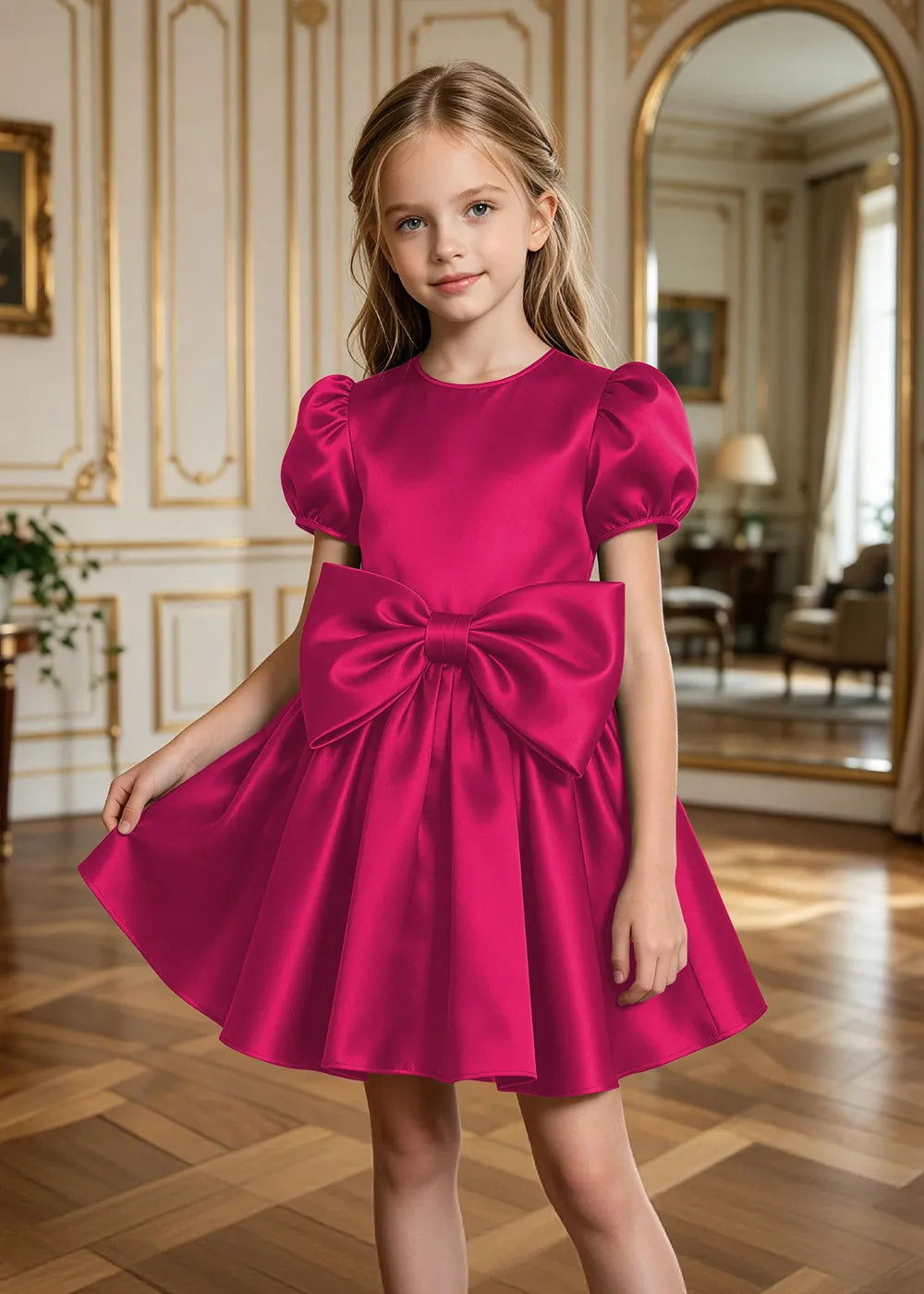 Evelina Fit-and-Flare Junior Bridesmaid Dress