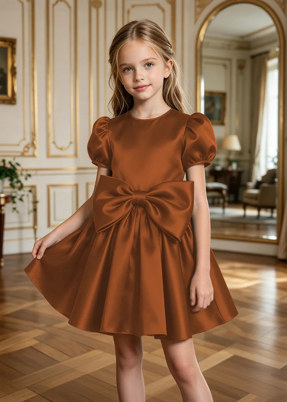 Evelina Fit-and-Flare Junior Bridesmaid Dress
