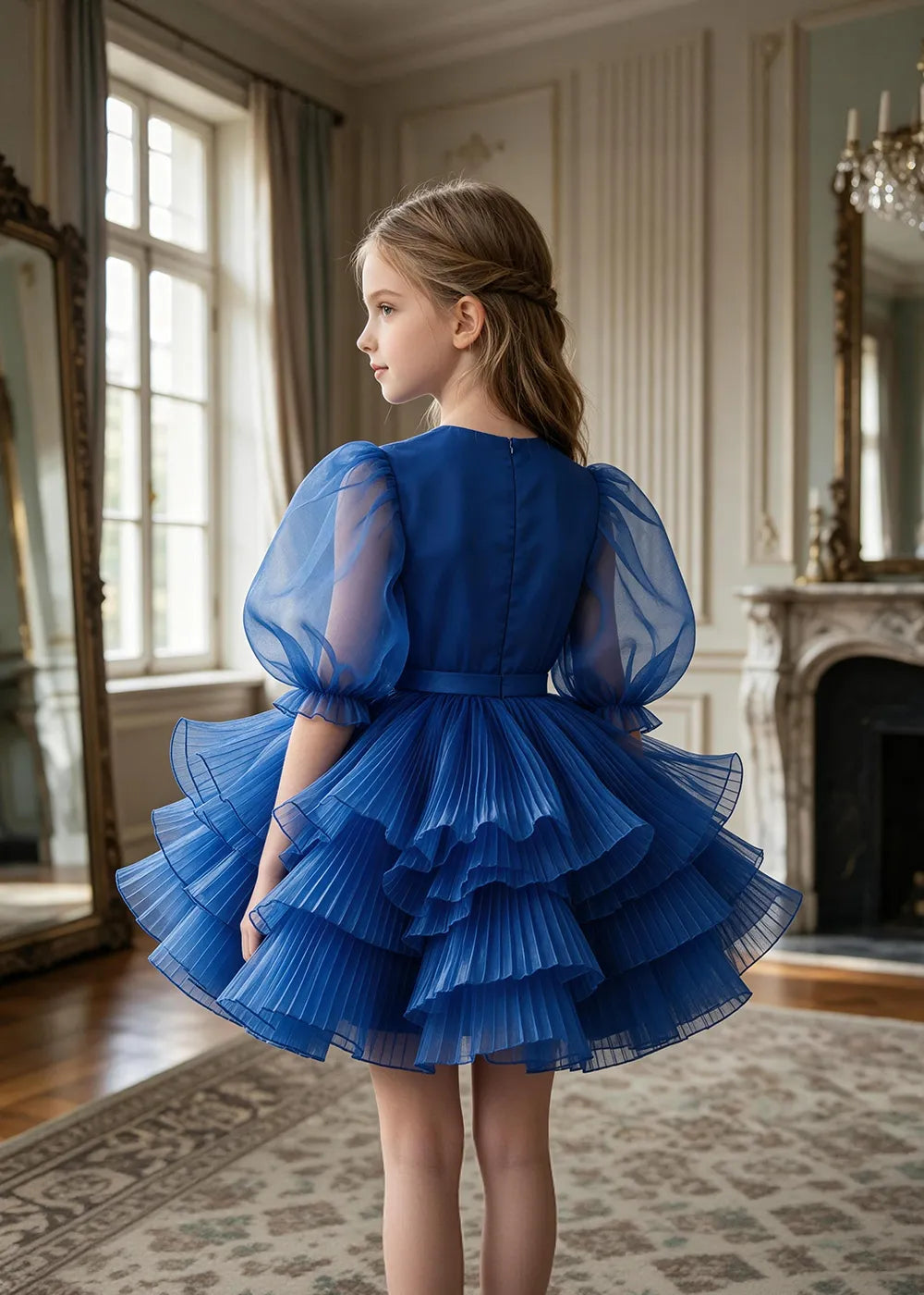 Spitzenkleid mit schulterfreiem Design