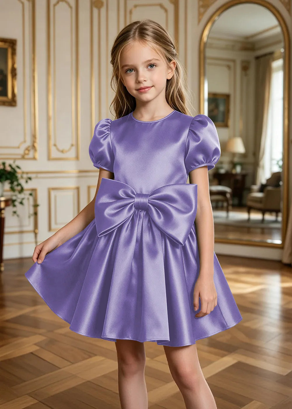 Evelina Fit-and-Flare Junior Bridesmaid Dress