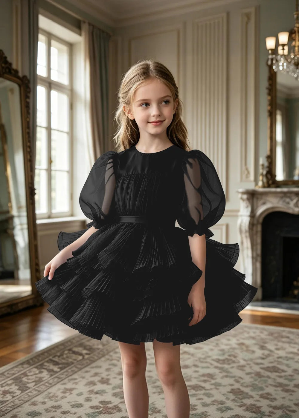 Spitzenkleid mit schulterfreiem Design
