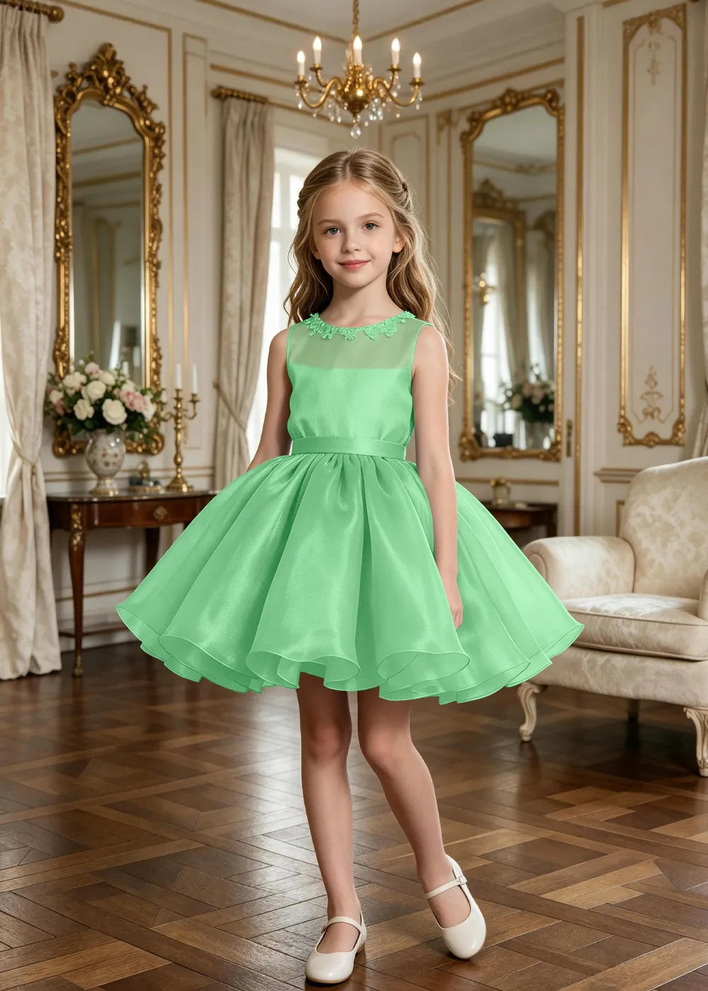 Spitzenkleid mit schulterfreiem Design