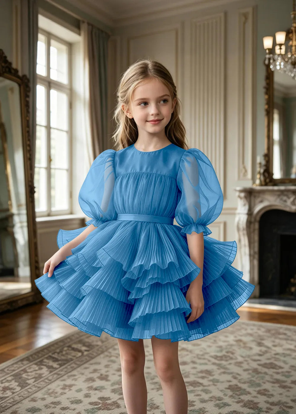 Spitzenkleid mit schulterfreiem Design