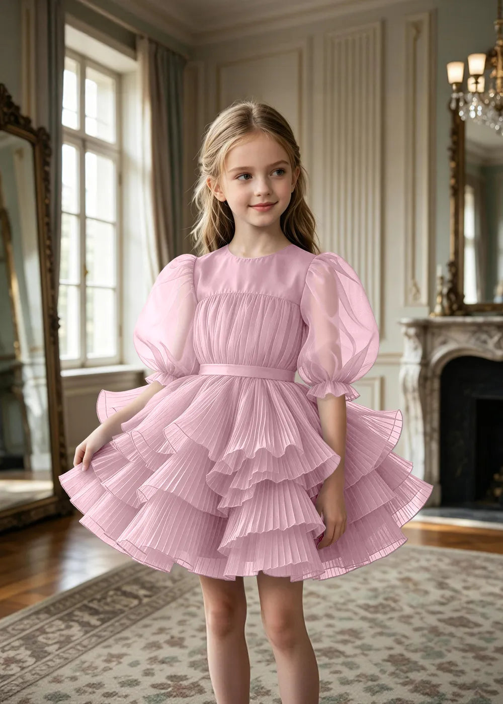 Spitzenkleid mit schulterfreiem Design