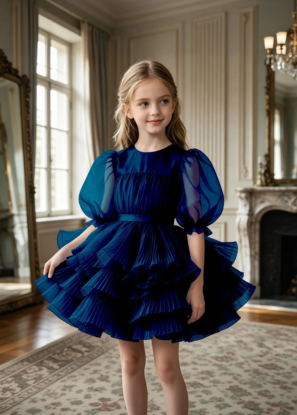 Spitzenkleid mit schulterfreiem Design