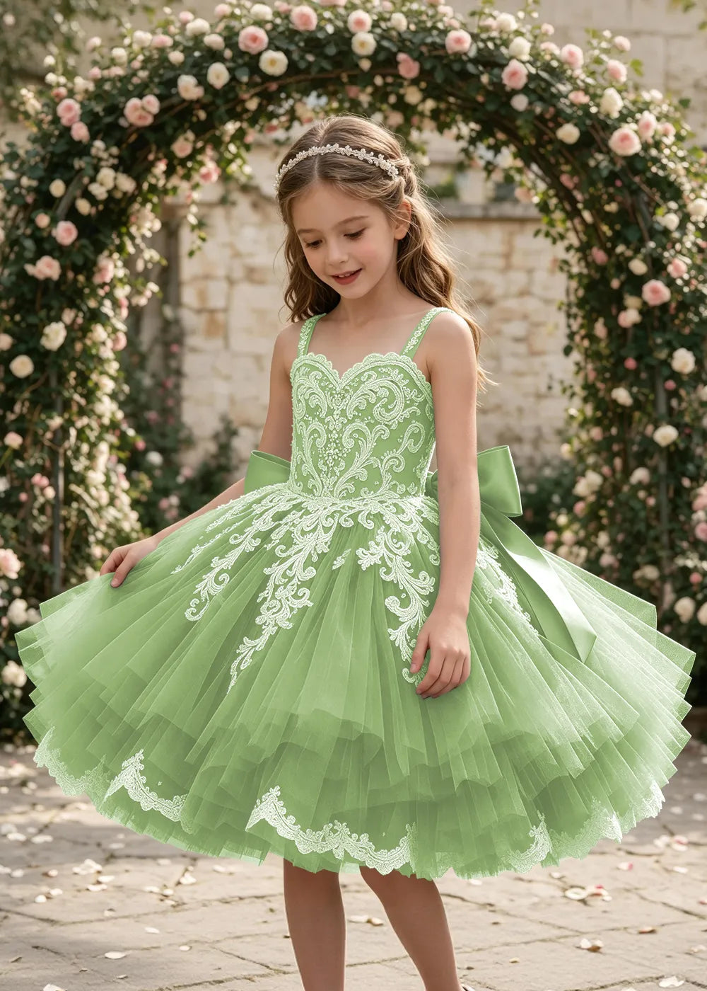Spitzenkleid mit schulterfreiem Design