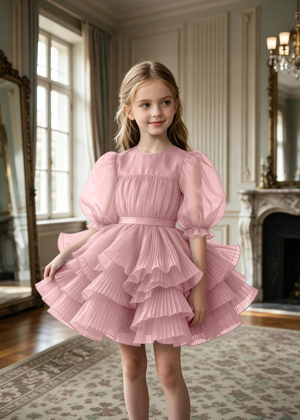 Spitzenkleid mit schulterfreiem Design