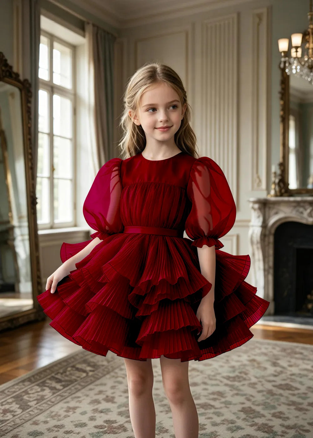 Spitzenkleid mit schulterfreiem Design