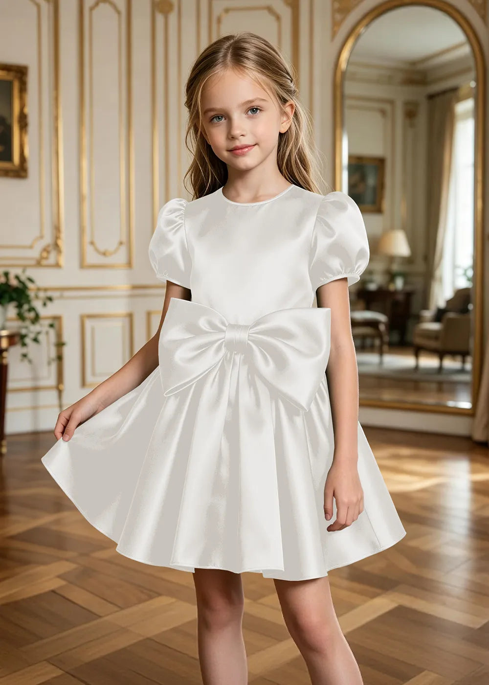 Evelina Fit-and-Flare Junior Bridesmaid Dress