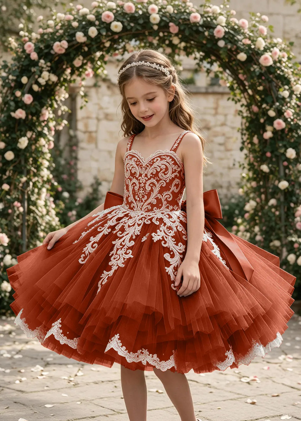Spitzenkleid mit schulterfreiem Design