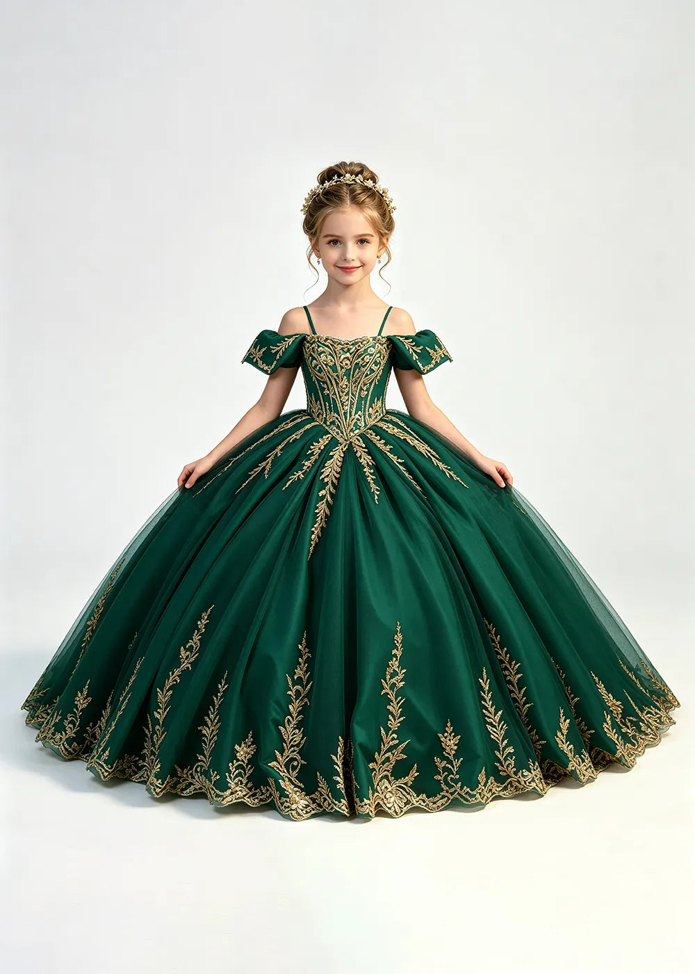 Spitzenkleid mit schulterfreiem Design