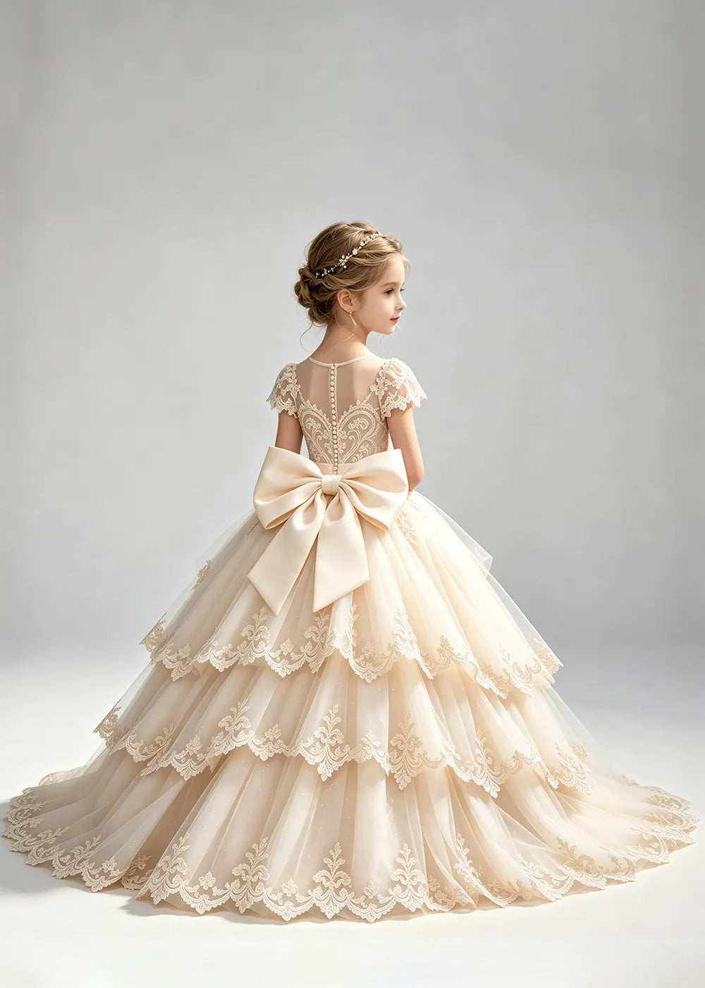 Spitzenkleid mit schulterfreiem Design