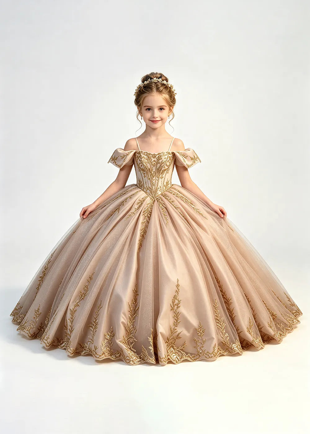 Spitzenkleid mit schulterfreiem Design