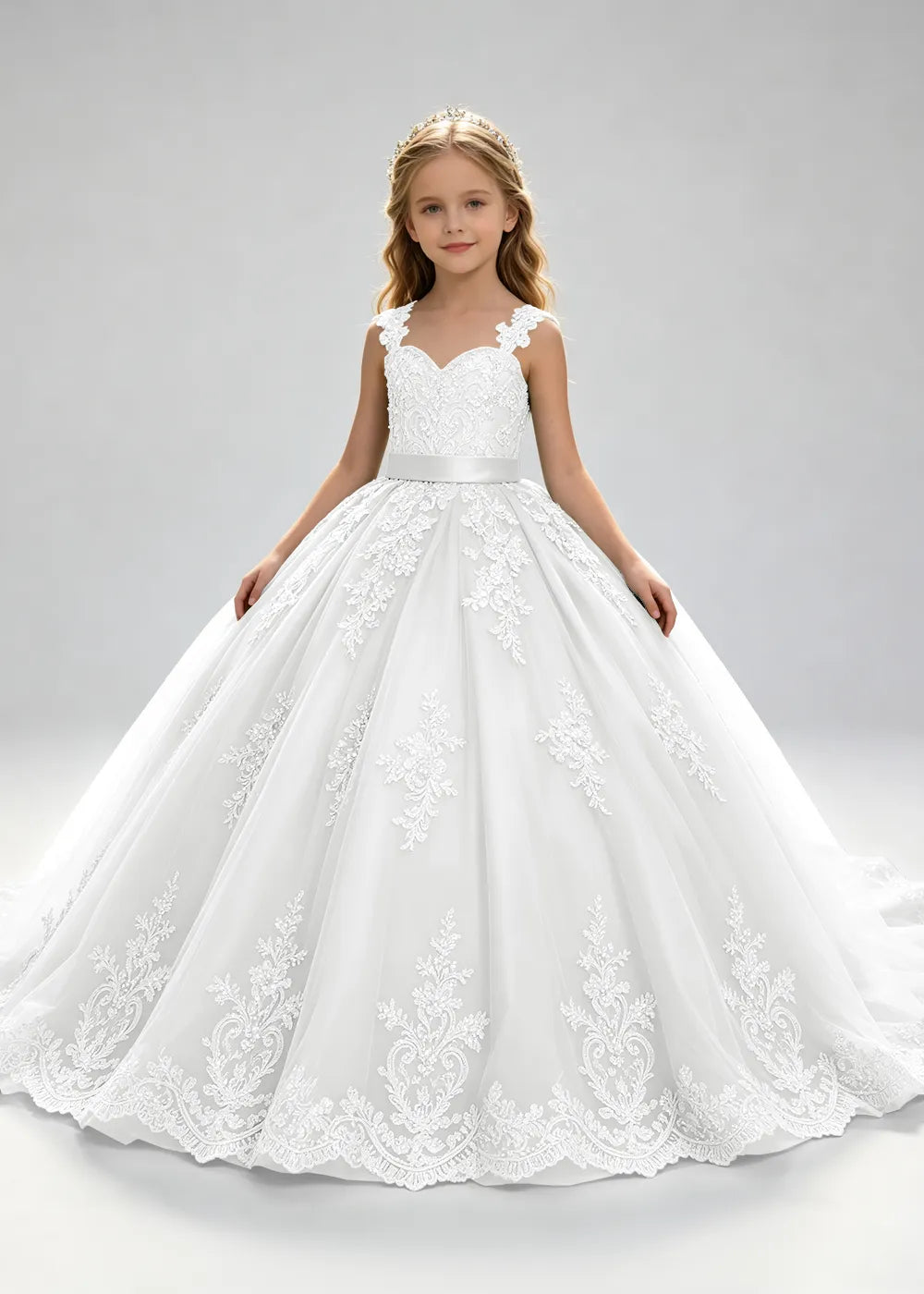 Spitzenkleid mit schulterfreiem Design