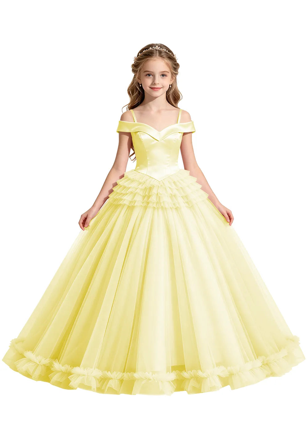 Spitzenkleid mit schulterfreiem Design