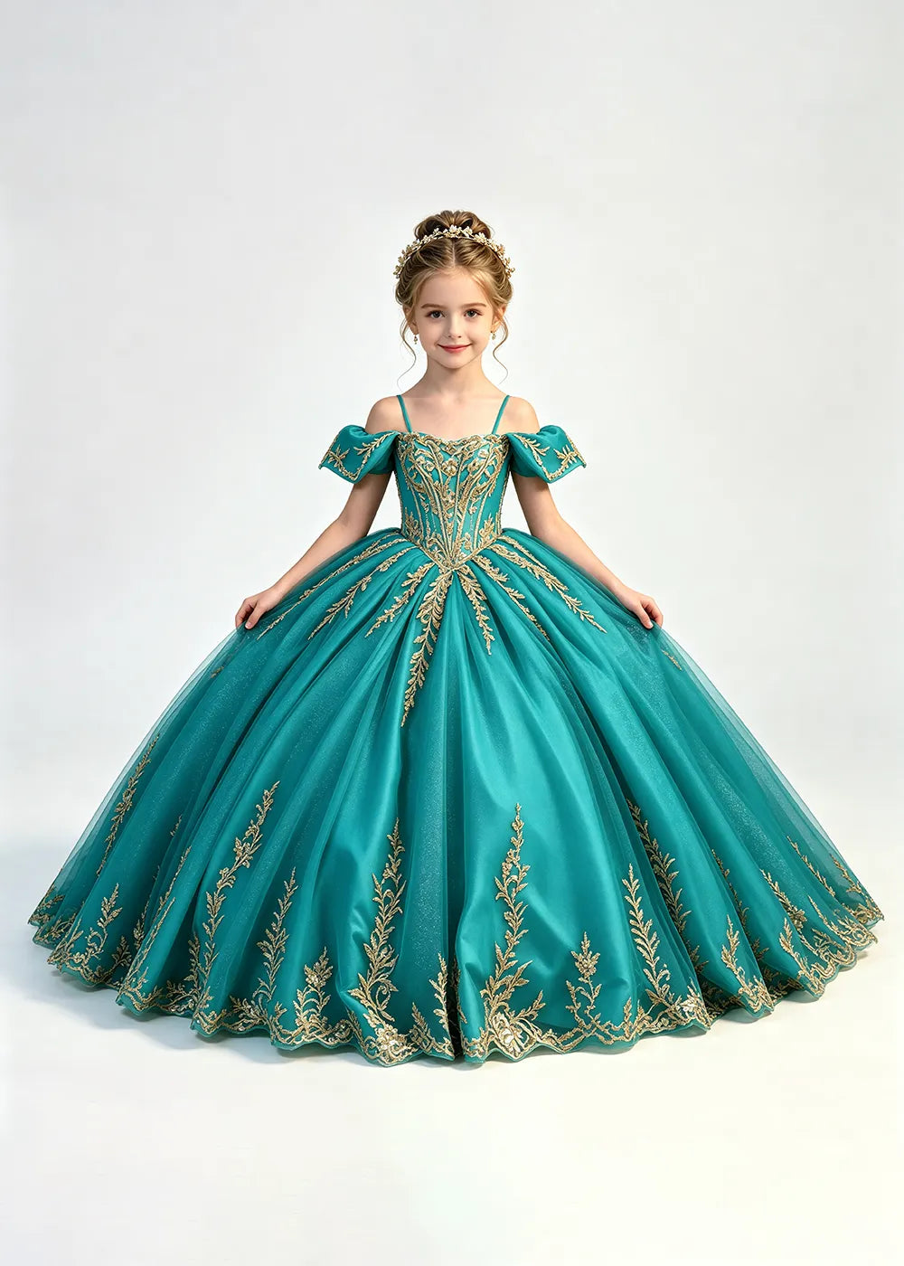 Spitzenkleid mit schulterfreiem Design