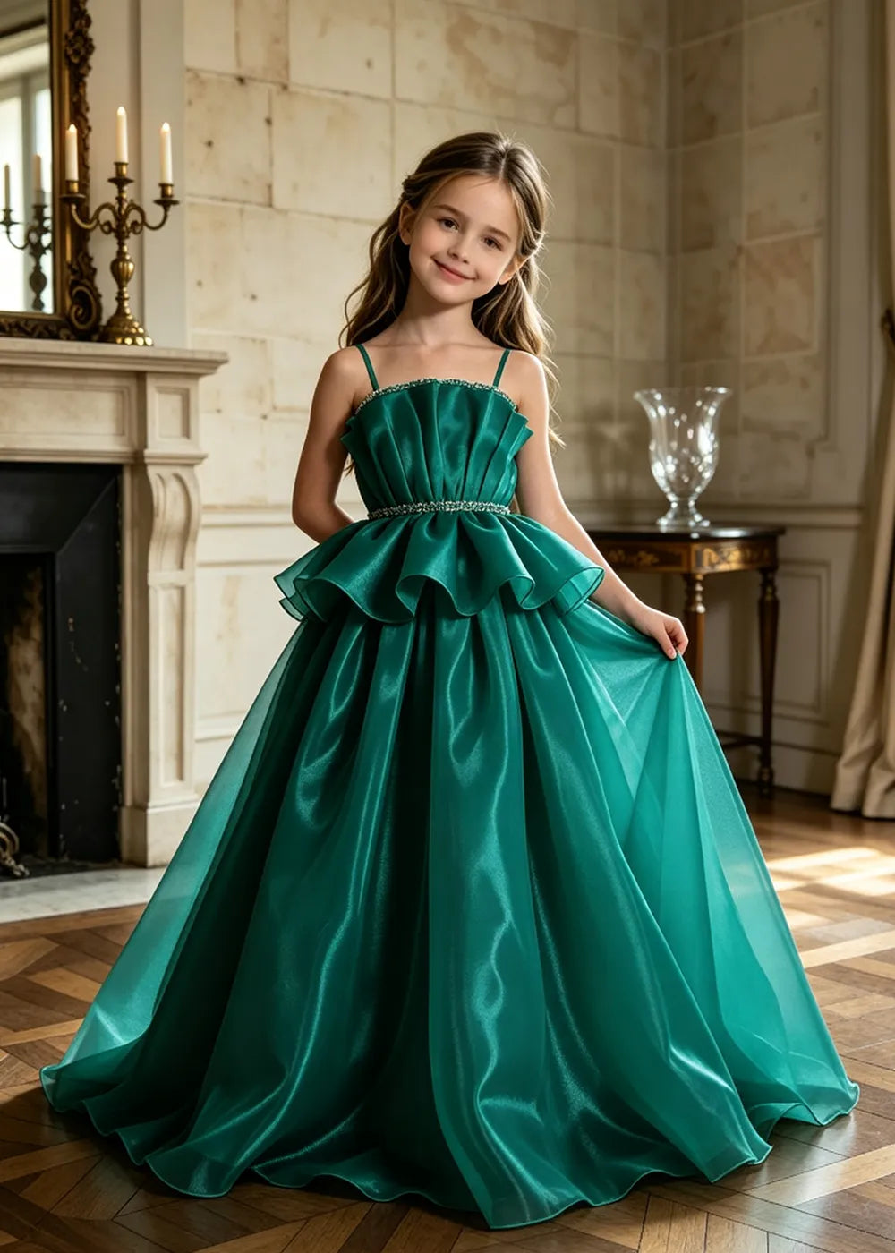 Minimalist Junior Bridesmaid Princess Dress