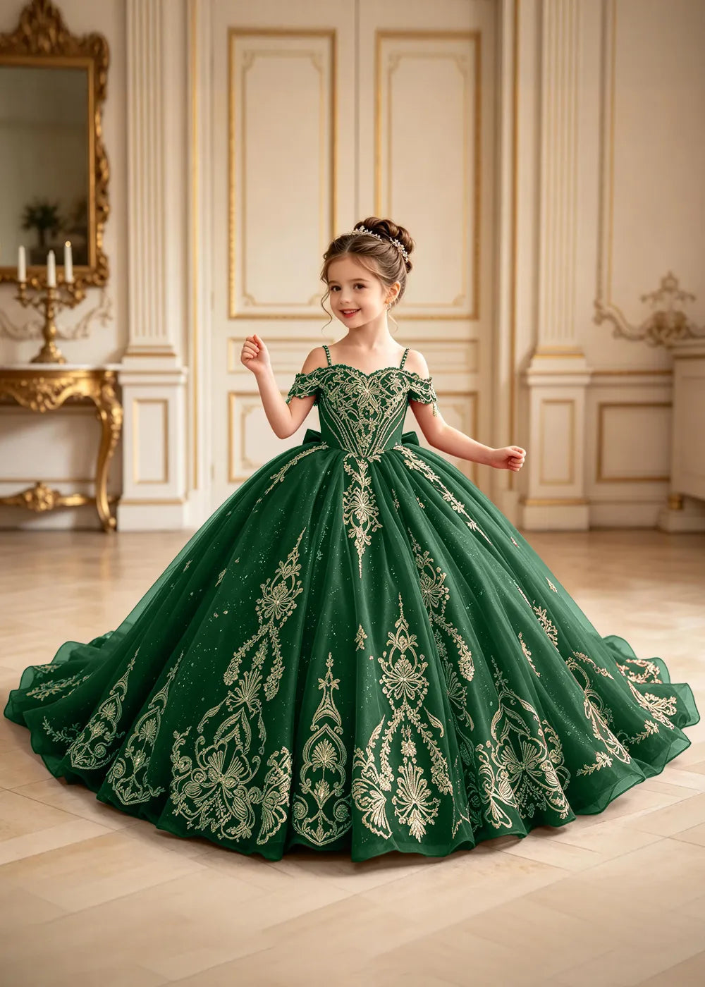 Royal Off-Shoulder Corset Princess Formal Gown