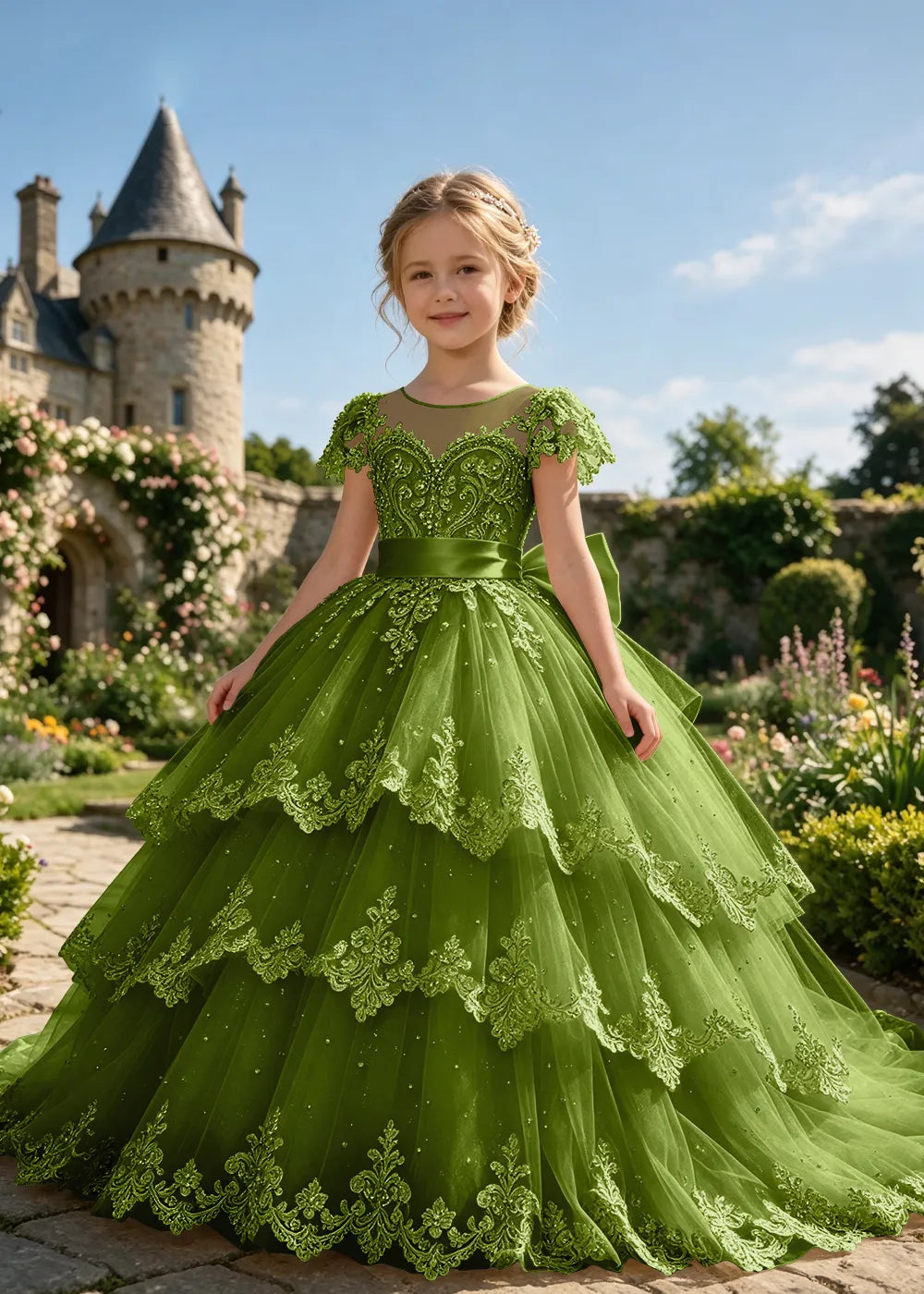 Spitzenkleid mit schulterfreiem Design