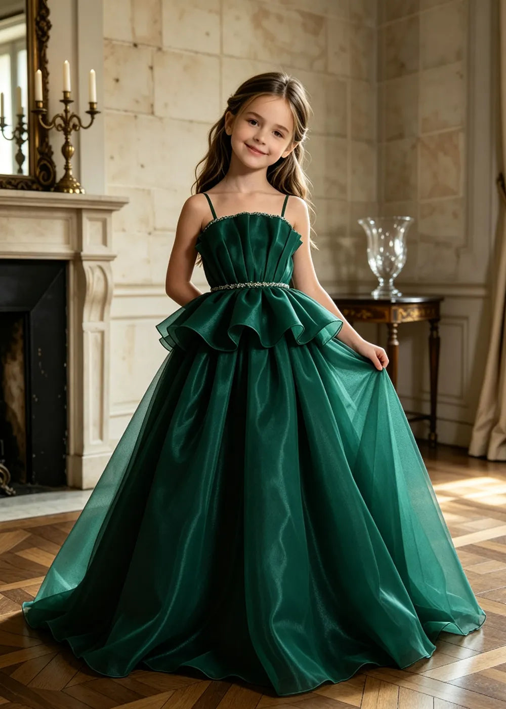 Minimalist Junior Bridesmaid Princess Dress