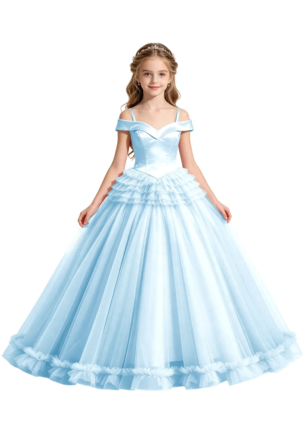 Spitzenkleid mit schulterfreiem Design
