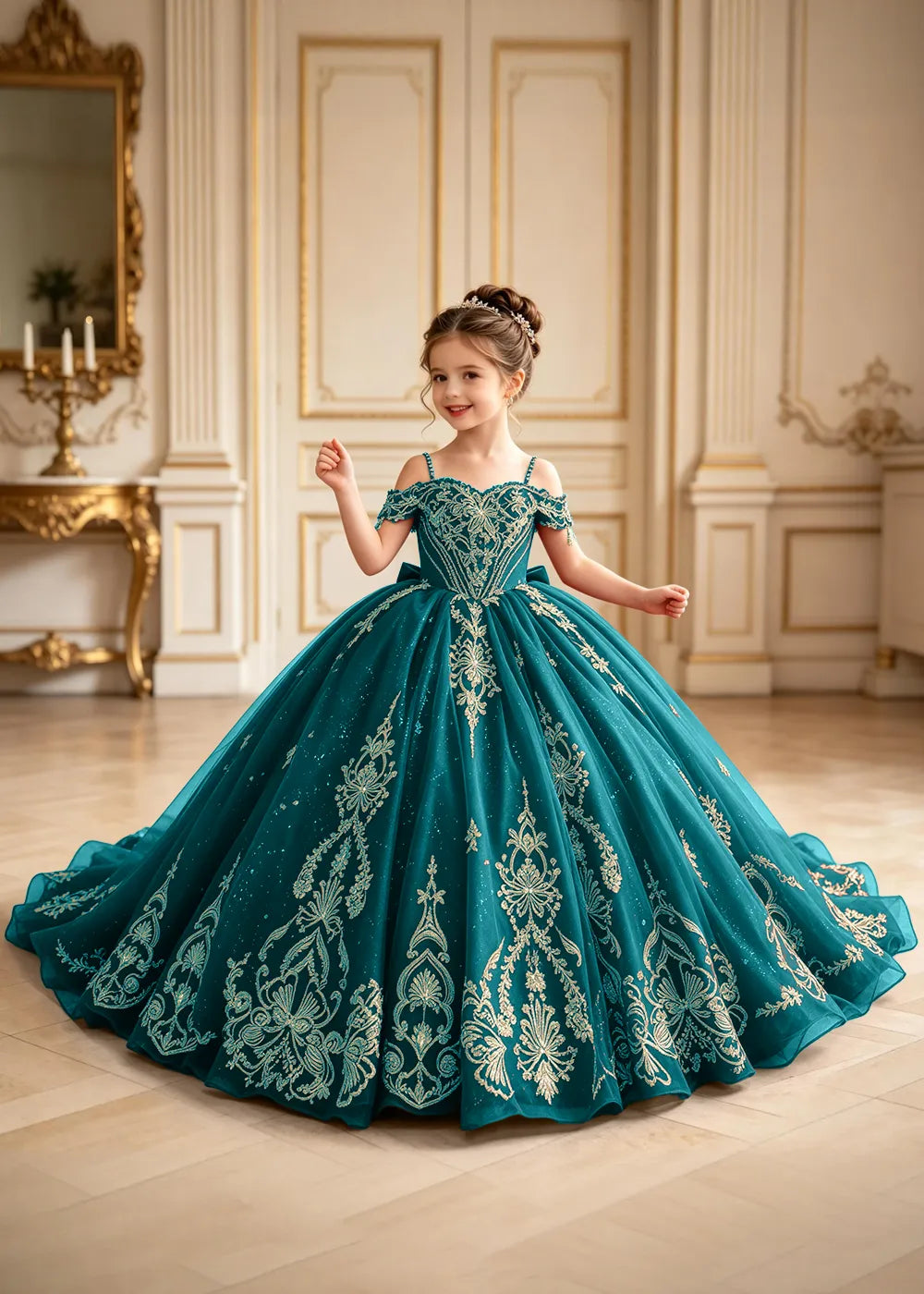 Royal Off-Shoulder Corset Princess Formal Gown