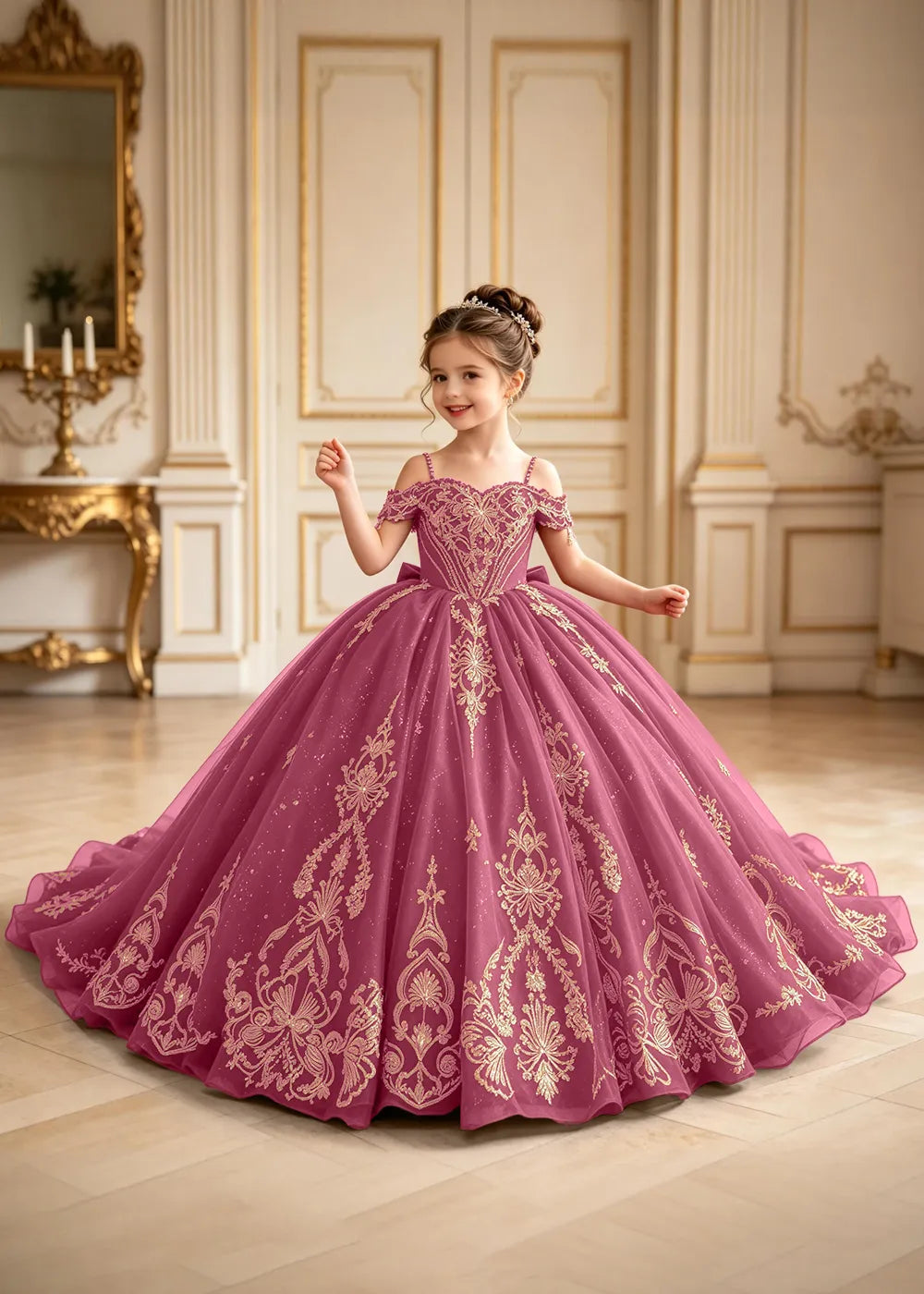 Royal Off-Shoulder Corset Princess Formal Gown