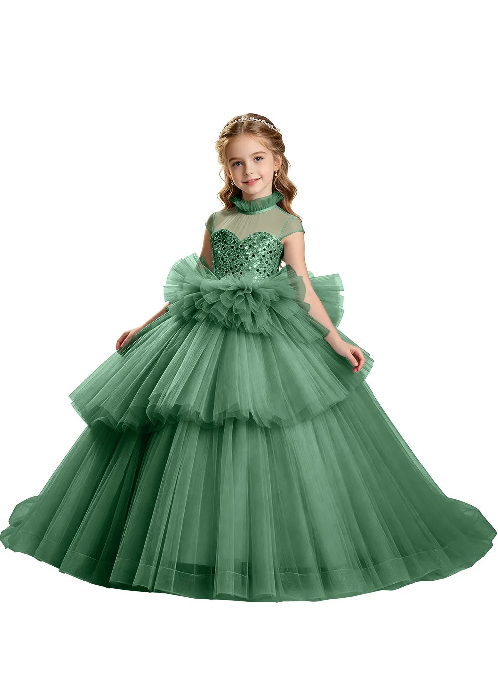Majestic Cupcake Ruffle Princess Dress