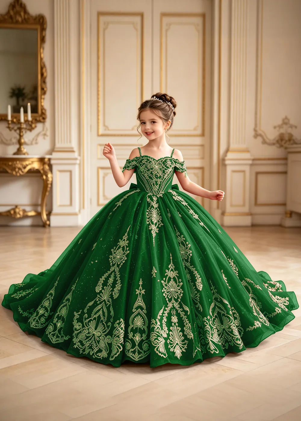 Royal Off-Shoulder Corset Princess Formal Gown