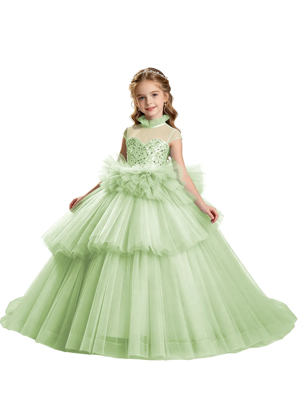 Majestic Cupcake Ruffle Princess Dress