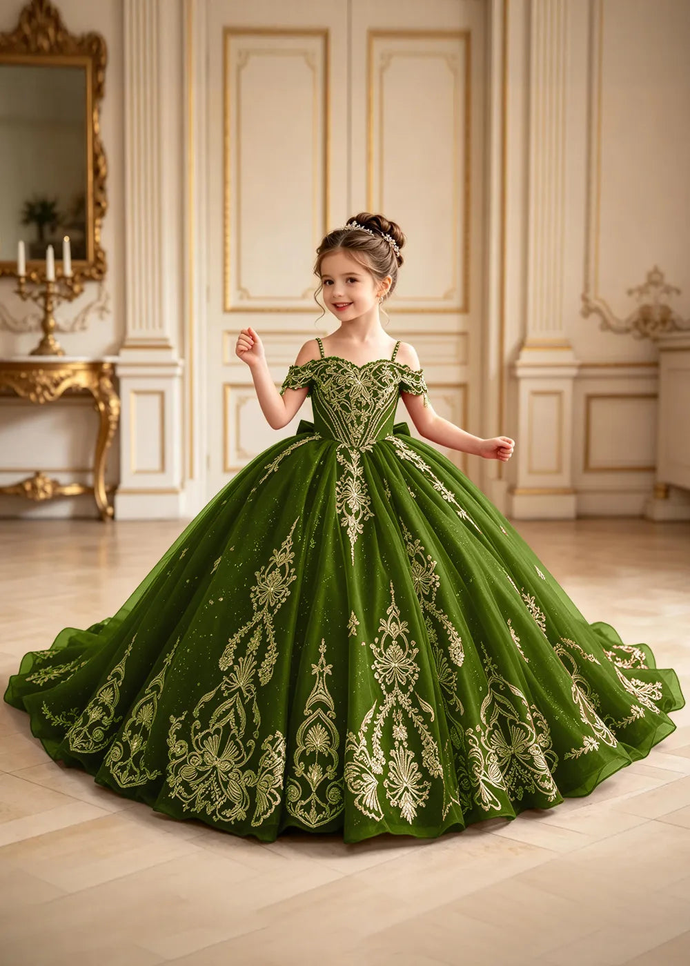 Royal Off-Shoulder Corset Princess Formal Gown