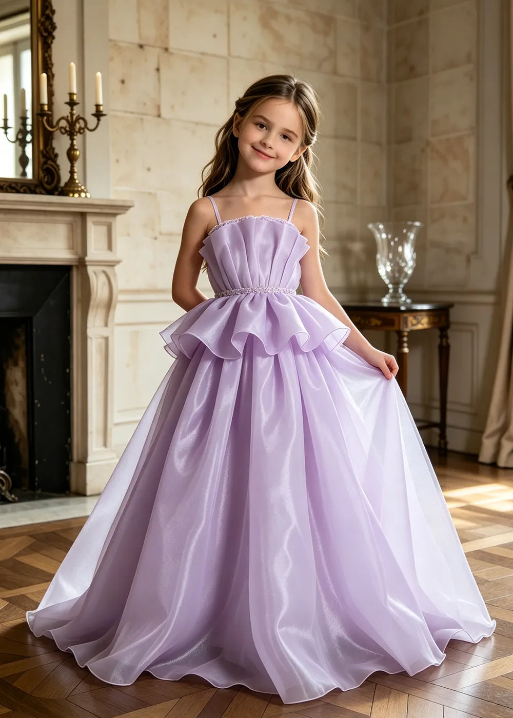 Minimalist Junior Bridesmaid Princess Dress
