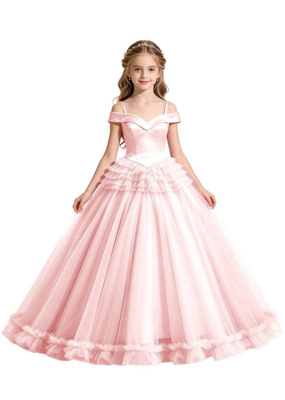 Spitzenkleid mit schulterfreiem Design