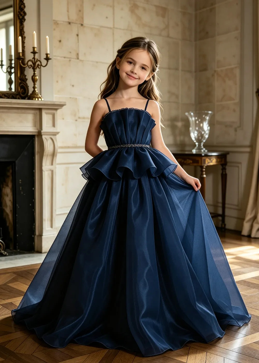 Minimalist Junior Bridesmaid Princess Dress
