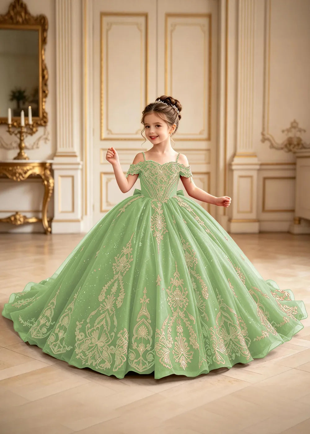 Royal Off-Shoulder Corset Princess Formal Gown