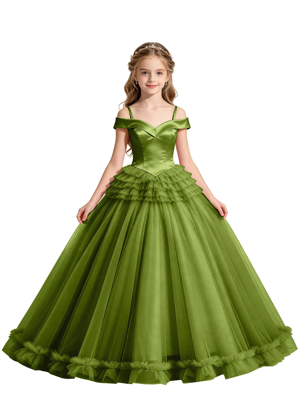 Spitzenkleid mit schulterfreiem Design