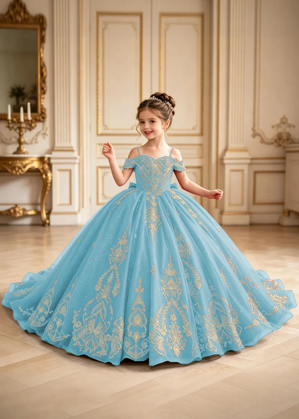Royal Off-Shoulder Corset Princess Formal Gown
