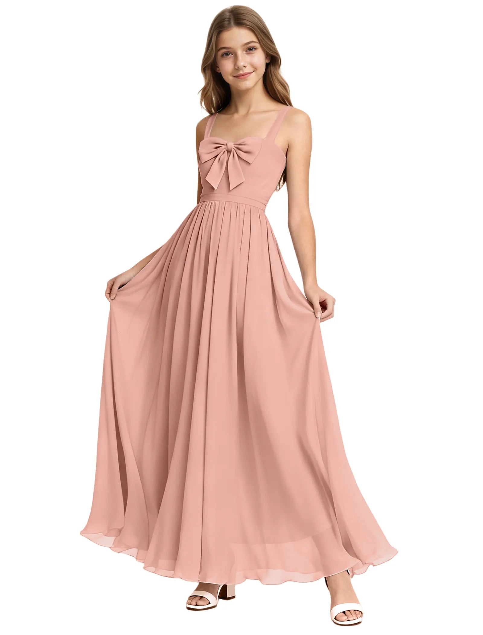 Elegant Bow Junior Bridesmaid Dress