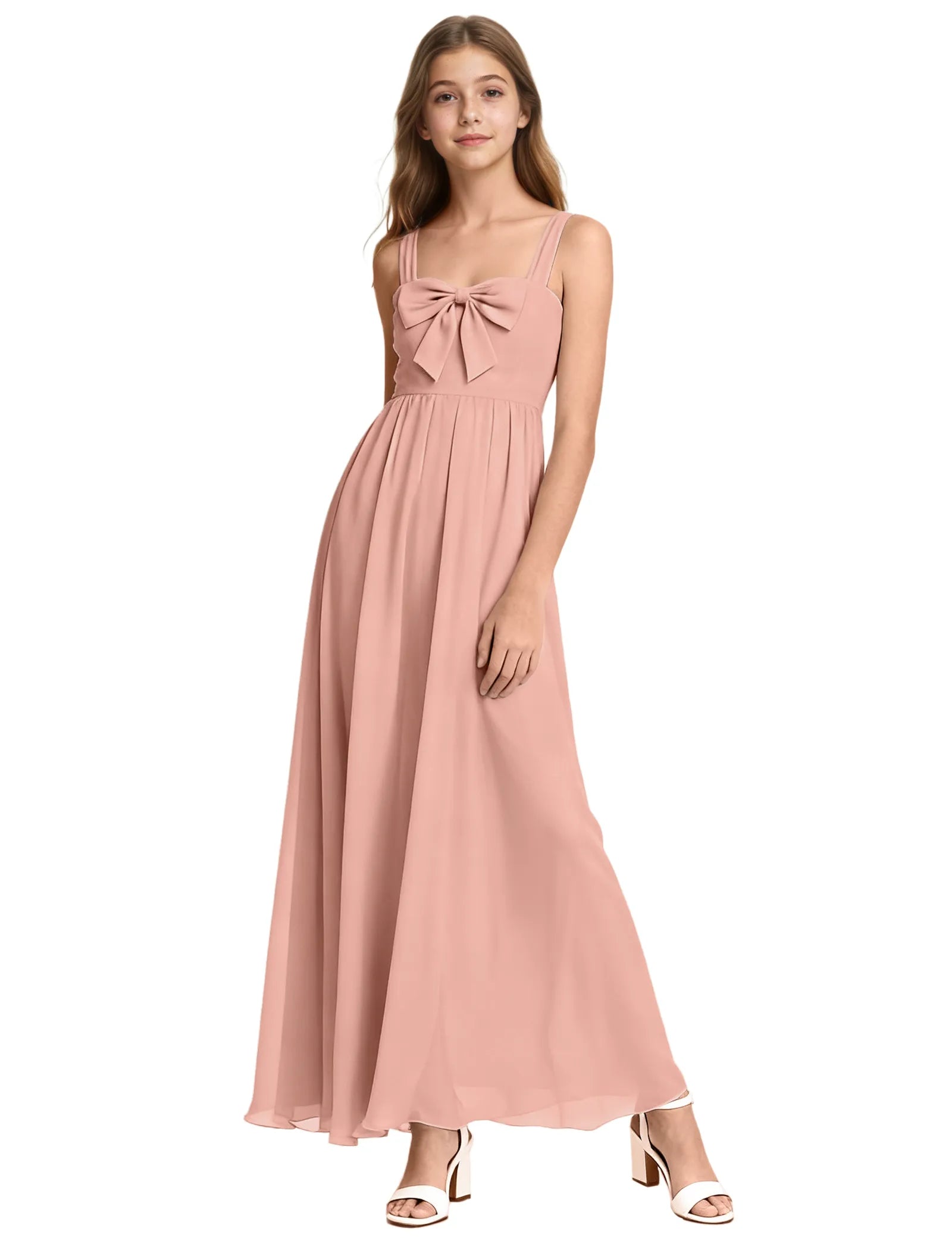 Elegant Bow Junior Bridesmaid Dress