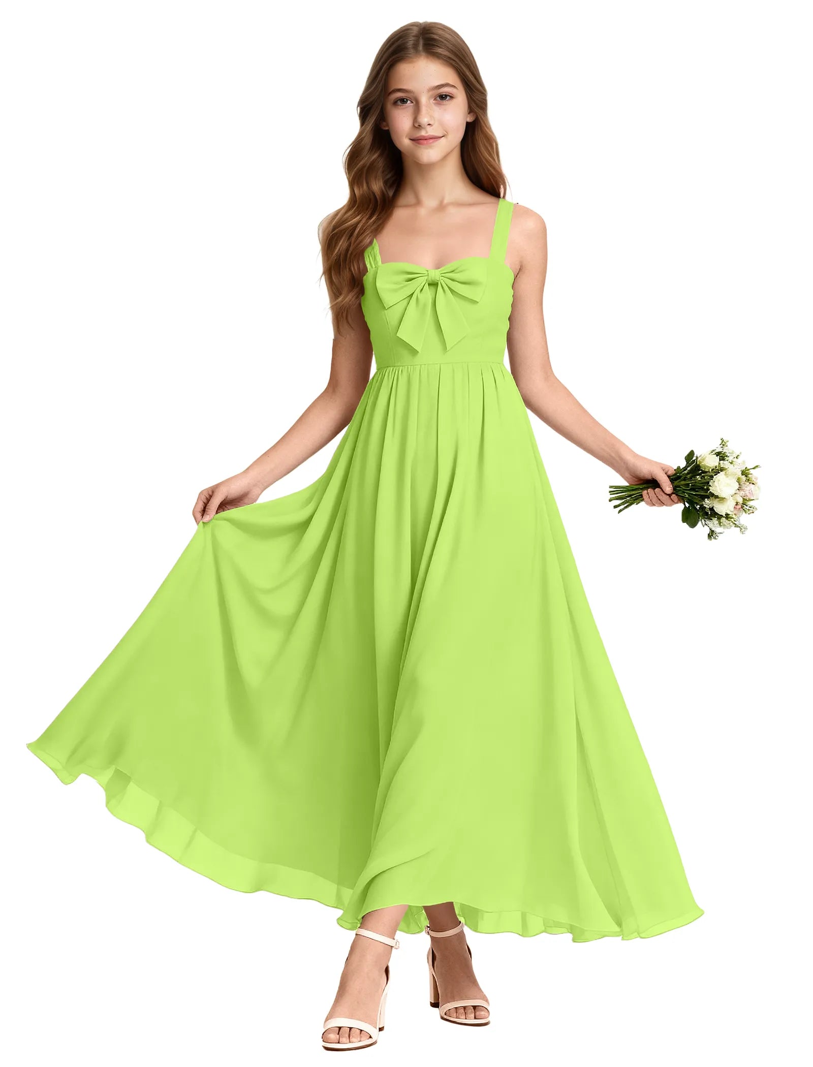 Elegant Bow Junior Bridesmaid Dress