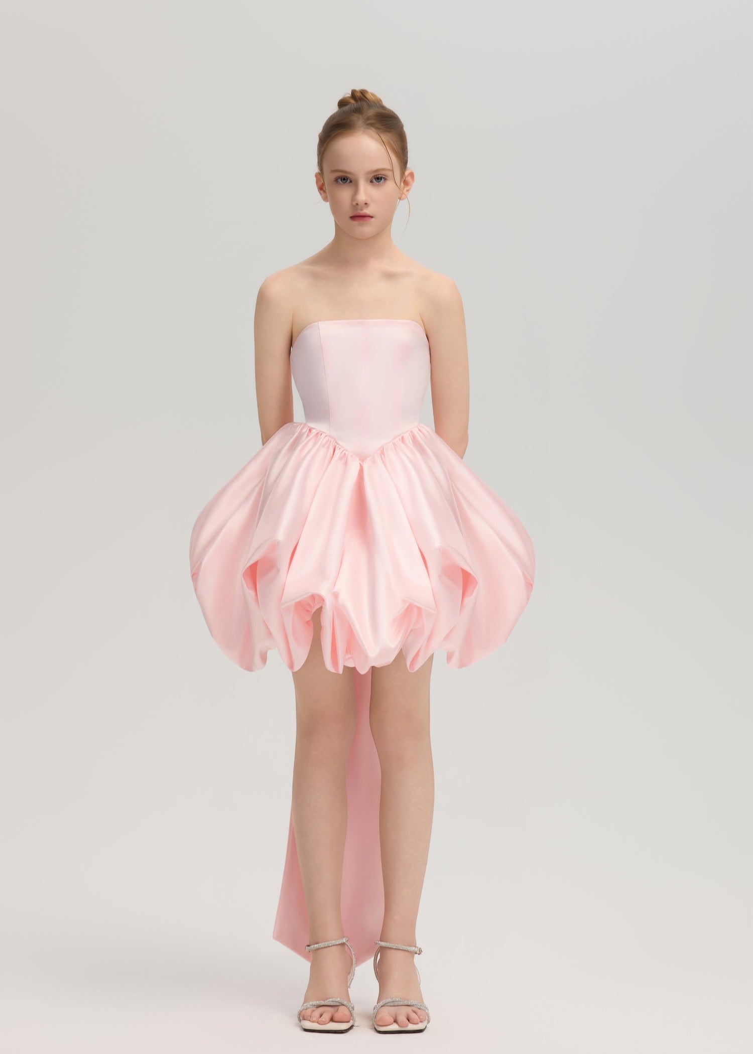 Satin Bow Back Mini Dress