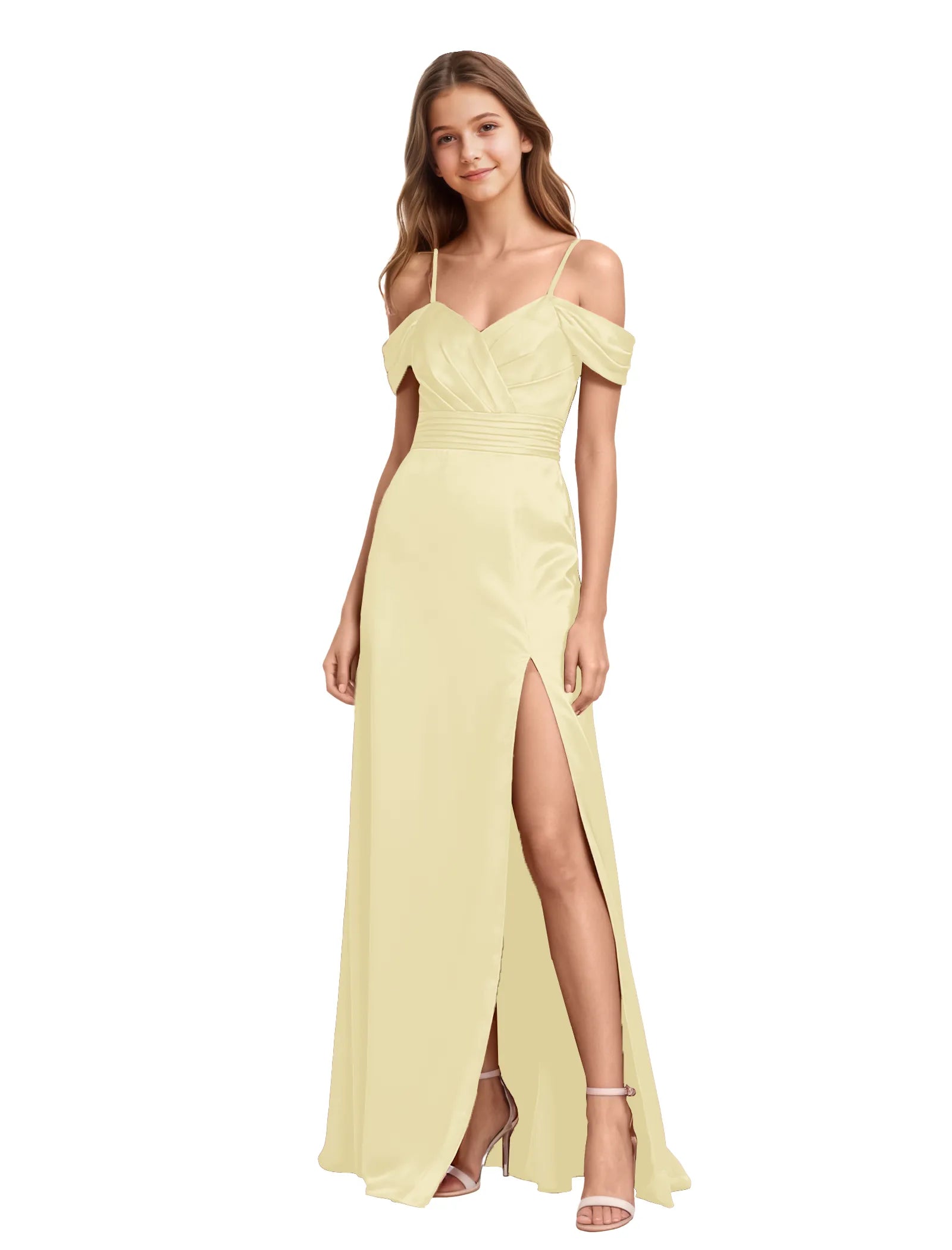 Vestido de princesa sin mangas de encaje